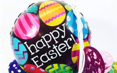 Happy easter egg balloon