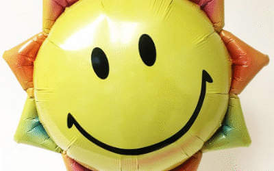 summertime smiley balloon