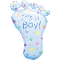 New Baby Boy Foot Balloon