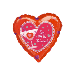 Stir me Up Valentines Cocktail Balloon Small Image
