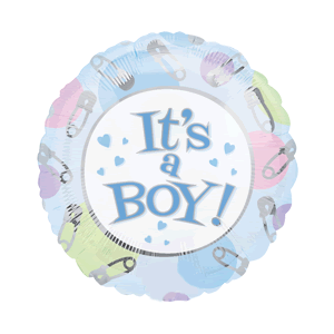 It's A Boy Spots and Things Balloon Small Image