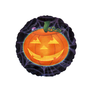 Pumpkin On A Web Balloon Small Image