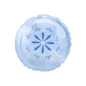 Clear Snowflake Pattern Balloon Small Image