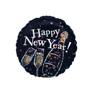 Bubbly Happy New Year Balloon Small Image