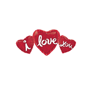 I Love You Trio Balloon Small Image