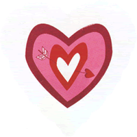 Clear Arrow Heart Balloon