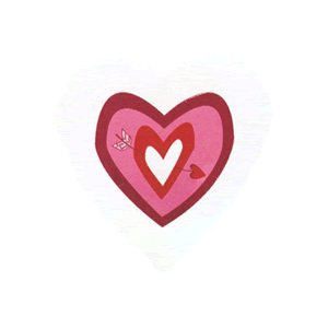 Clear Arrow Heart Balloon Small Image