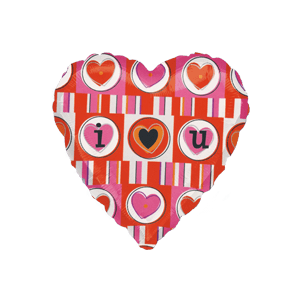 I (Heart) U Pink and Red Balloon Small Image