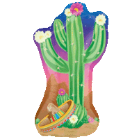 Fiesta Cactus Shape Balloon