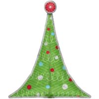 Whimsical Christmas Tree Balloon
