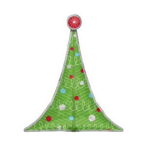 Whimsical Christmas Tree Balloon Small Image