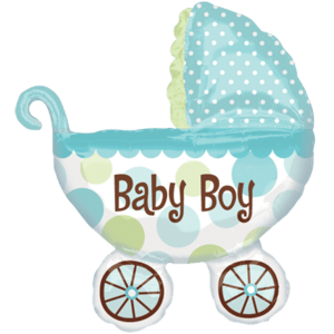 Baby Boy Pram Balloon Small Image
