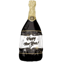 Happy New Year Bubbly Balloon