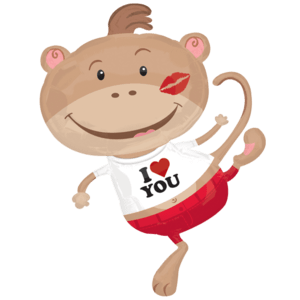 Fun Loving Monkey Balloon Small Image