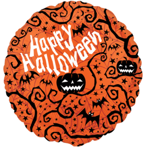 Creepy Halloween Silhouettes Balloon Small Image