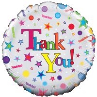 Thank You Spots and Stars Balloon