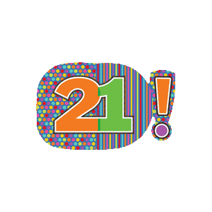 Supershape 21 Spots and Stripes Balloon Small Image