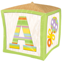 Cubez Baby Block Green Balloon