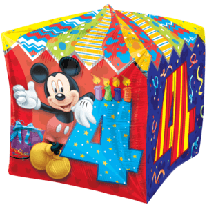 Age 4 Mickey Mouse Birthday Balloon Small Image