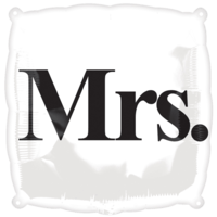 "Mrs" Print Balloon