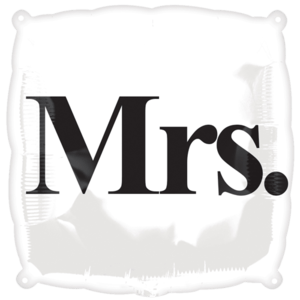 "Mrs" Print Balloon Small Image