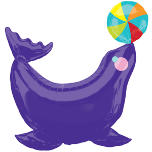 Fun Circus Seal Balloon Small Image