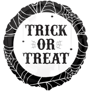 Spider Webbing Trick or Treat Balloon Small Image