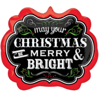 Merry and Bright Christmas Balloon