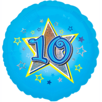 Blue Stars 10  Balloon