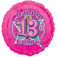 Pink Stars 13 Balloon