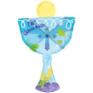 Blue Communion Balloon Small Image