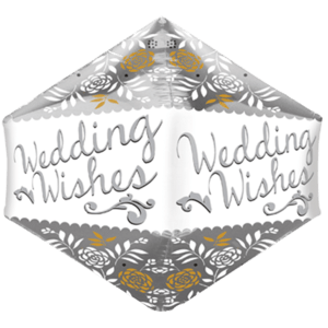 21" Wedding Congratulations Anglez Balloon Small Image