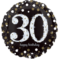 Gold Sparkling Celebration 30th Birthday  Balloon