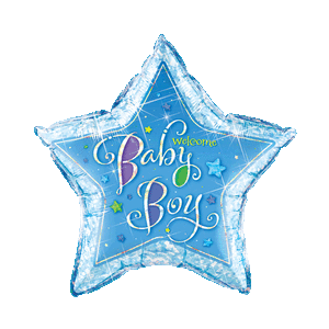 Its a Boy Star Balloon Small Image