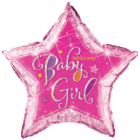 Giant Pink Welcome Baby Girl Balloon