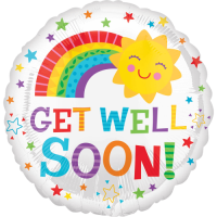 Get Well Soon Happy Sun Balloon