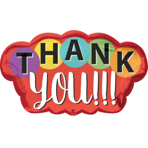 Thank You Dots Balloon Small Image