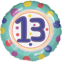 Spot On 13th Happy Birthday Balloon