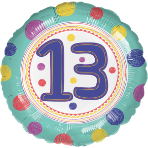 Spot On 13th Happy Birthday Balloon Small Image