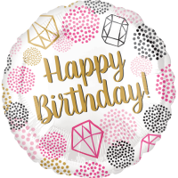 Happy Birthday Gems Balloon