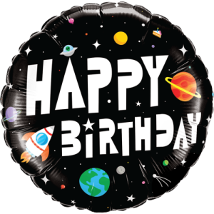Birthday Astronaut Balloon Small Image