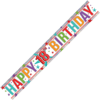 Happy 18th Birthday Banner In The Box Additional Gift