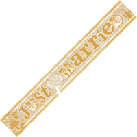 Just Married Banner In The Box Additional Gift
