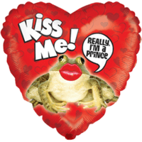 Pucker Up and Kiss Me Frog Balloon