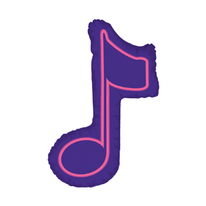 Single Music Note Balloon Small Image