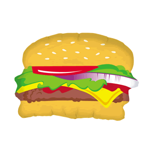 Yummy Burger! Balloon Small Image