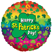 St. Patricks Day Rainbow Balloon