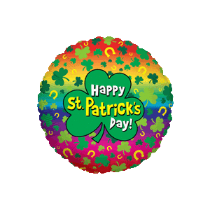 St. Patricks Day Rainbow Balloon Small Image