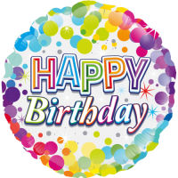 Colourful Confetti Birthday Balloon