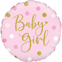 Sparkling Baby Girl Dots Balloon